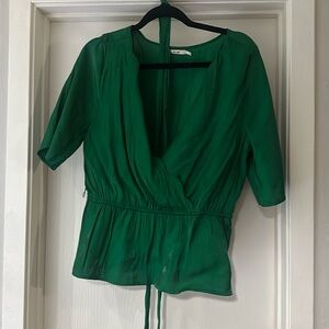 Green dressy blouse